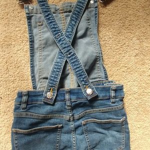 H&M size 4 stretchy denim overalls